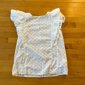 GAP ruffled cotton blouse